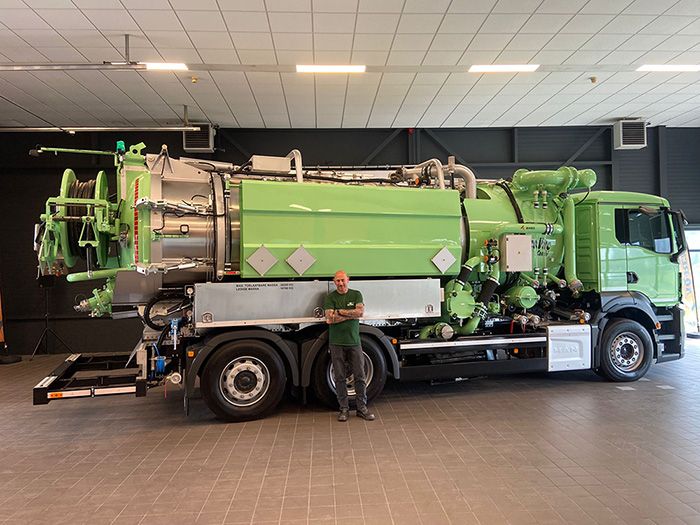 KOKS EcoVac low pressure combi sewer cleaning combi delivered to Peeters Limburg